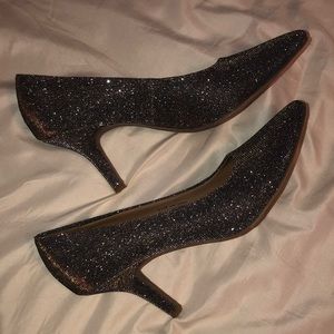 COPY - Maurice’s Black/Gold Glitter Heel
